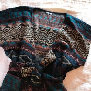 Earthbound poncho vest